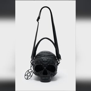 Killstar Black Skull Shoulder Bag